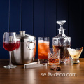 European Design Square Whisky Glass Decanter Set